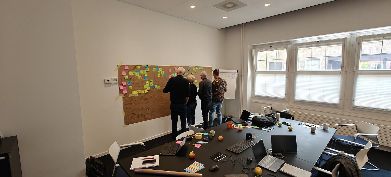 Een brownpapersessie waarin we samen met de klant een value stream map uittekenen
